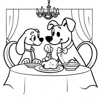 Lady And The Tramp Halaman Mewarnai