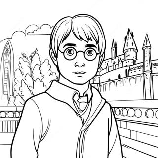 Halaman Mewarnai Harry Potter Di Hogwarts 5282-1732