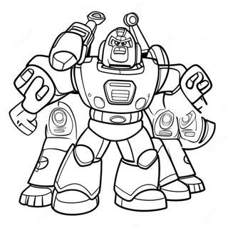 Halaman Mewarnai Medix Membantu Teman Teman Dari Rescue Bots 53388 11686