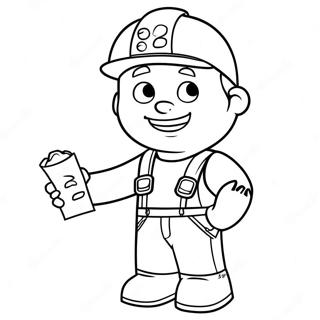 Bob The Builder Halaman Mewarnai Bekerja Keras 53741 11766