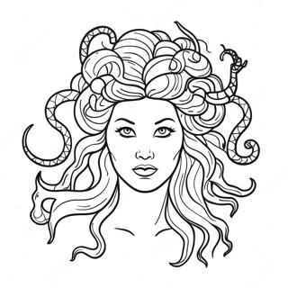 Medusa Di Hutan Mitologi Halaman Mewarnai 53832-11773