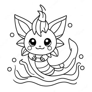 Vaporeon Halaman Mewarnai