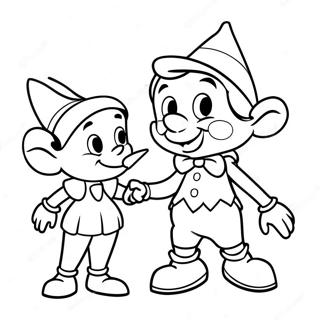 Pinocchio Dengan Peri Biru Di Halaman Mewarnai 54455-11910