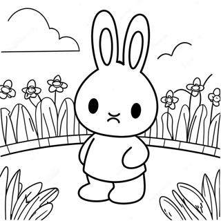 Miffy Di Taman Bunga Halaman Mewarnai 54898-12016