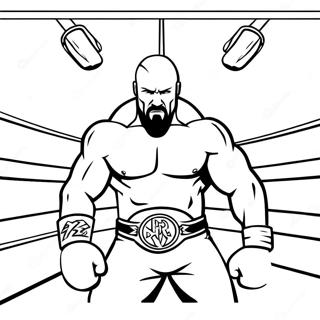 Triple H Di Dalam Ring Halaman Mewarnai 55447-12141