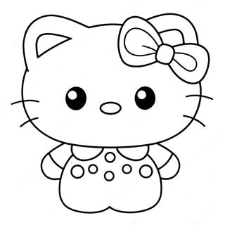 Hello Kitty Halaman Mewarnai