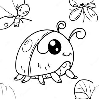 Kumbang Kumbang Yang Imut Halaman Mewarnai 56742 12423