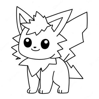 Jolteon Halaman Mewarnai