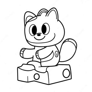 Halaman Mewarnai Alphablock B 56911 12455