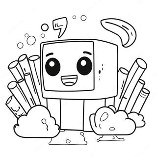 Halaman Mewarnai Alphablock E 56914 12465