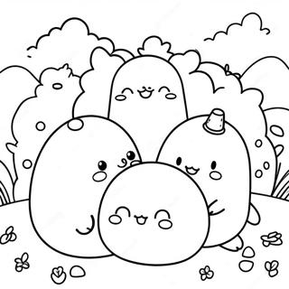 Perkumpulan Sumikko Gurashi Yang Bahagia Halaman Mewarnai 57393-12561