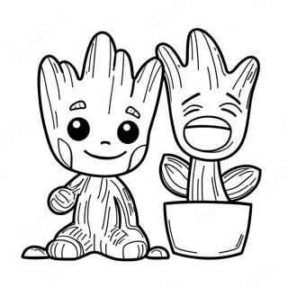 Halaman Mewarnai Groot Yang Imut 57653-12612