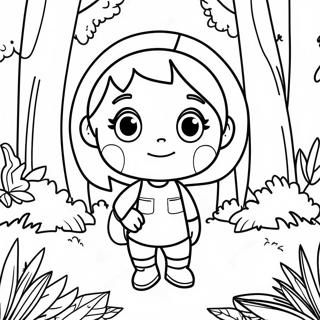 Halaman Mewarnai Abby Hatcher Di Hutan Yang Berwarna Warni 58117 12717