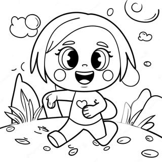 Halaman Mewarnai Abby Hatcher Dalam Adegan Ceria 58119 12727