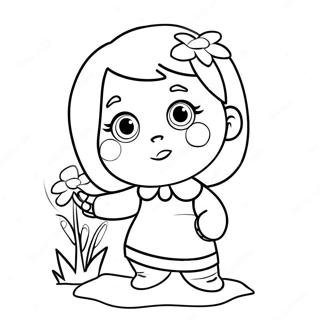 Halaman Mewarnai Abby Hatcher Dalam Adegan Ceria 58119 12728