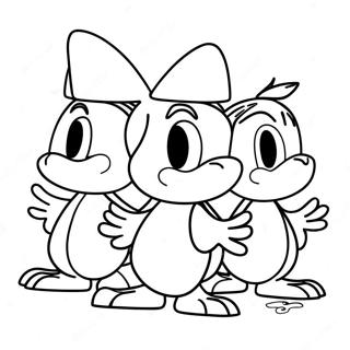 Halaman Mewarnai Petualangan Huey Dewey Dan Louie 58742-12859