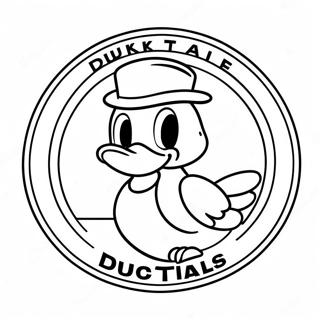 Halaman Mewarnai Logo Ducktales 58743-12863