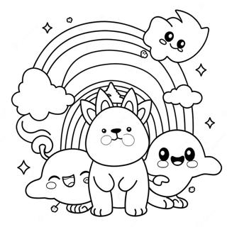 Halaman Mewarnai Teman Pelangi Yang Petualang 59012-12928