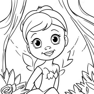 Gambar Mewarnai Tinker Bell Di Hutan Ajaib 60315-13227