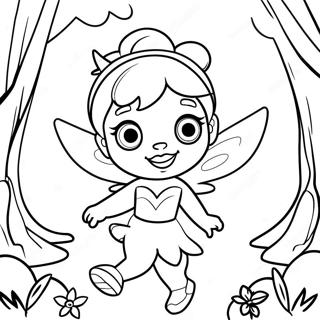 Gambar Mewarnai Tinker Bell Di Hutan Ajaib 60315-13228