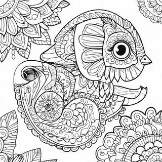 Gambar Mewarnai Mandala Hewan Fantastis 60499-13266