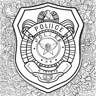 Lencana Polisi Halaman Mewarnai 61047-13405