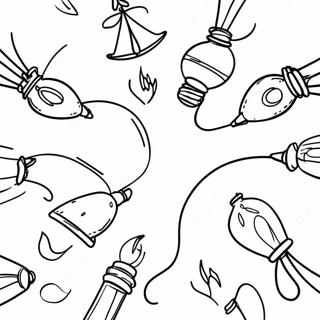 Lampu Natal Halaman Mewarnai