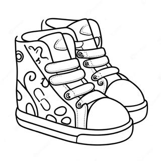 Sepatu Cetakan Hewan Lucu Halaman Mewarnai 6376-1534