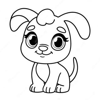 Anak Anjing Imut Dari Littlest Pet Shop Halaman Mewarnai 63889-14166