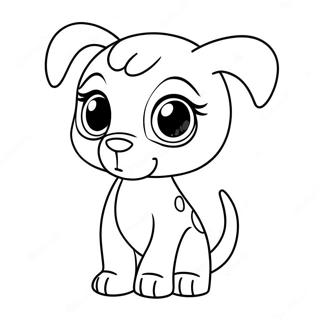 Anak Anjing Imut Dari Littlest Pet Shop Halaman Mewarnai 63889-14167