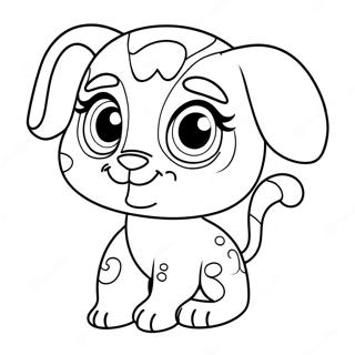 Anak Anjing Imut Dari Littlest Pet Shop Halaman Mewarnai 63889-14168