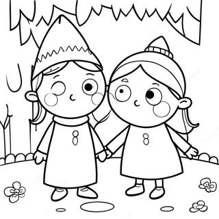 Halaman Mewarnai Peri Ramah Ben Dan Holly 63971-14196