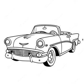 Halaman Mewarnai Mobil Klasik Convertible 64352 12960