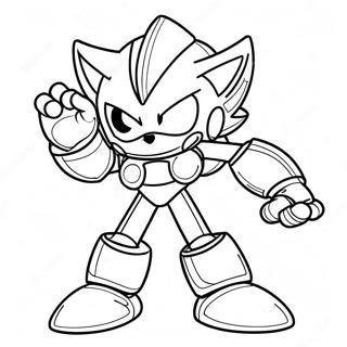 Metal Sonic Halaman Mewarnai