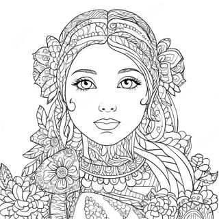 Halaman Mewarnai Doodle Kreatif 65724-14374