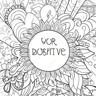 Halaman Mewarnai Pernyataan Positif 66172-14480