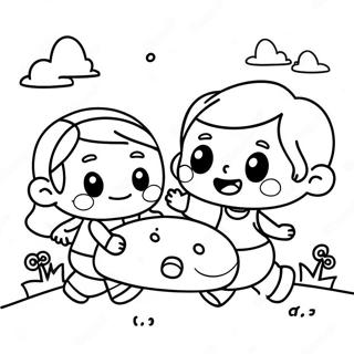 Halaman Mewarnai Anak Anak Ceria Bermain 66358 14518