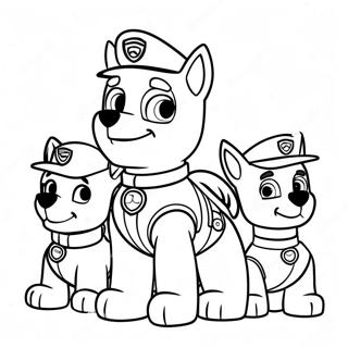 Natal Paw Patrol Halaman Mewarnai