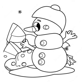 Halaman Mewarnai Rubble Membangun Manusia Salju 67254 14721