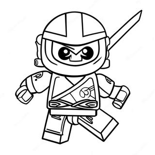 Gambar Mewarnai Lego Ninjago Kai Dalam Aksi 6836-2621