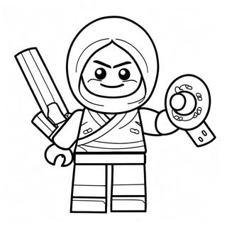 Gambar Mewarnai Lego Ninjago Kai Dalam Aksi 6836-2623