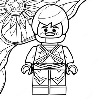 Gambar Mewarnai Lego Ninjago Cole Dengan Kekuatan Bumi 6839-526