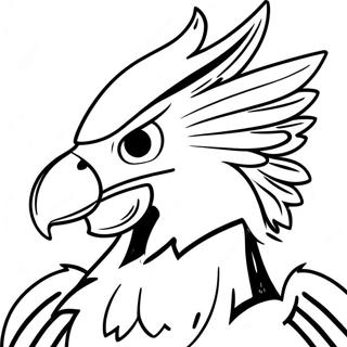 Halaman Mewarnai Maskot Philadelphia Eagles 68496 14997