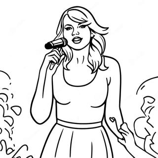 Halaman Mewarnai Taylor Swift Di Konser 69302-15183