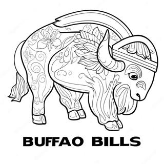 Halaman Mewarnai Logo Buffalo Bills 69573-15227