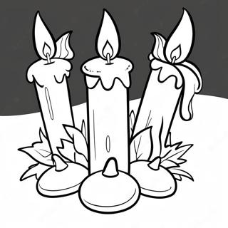 Halaman Mewarnai Penerangan Lilin Advent 69961 15319