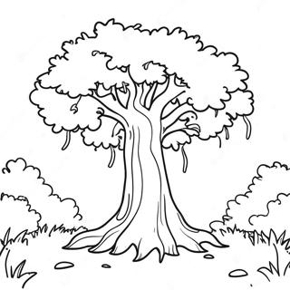 Halaman Mewarnai Hutan Pohon Truffula 70399 15411