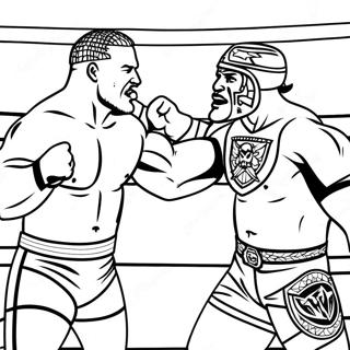 Halaman Mewarnai Pertandingan Kejuaraan Wwe 70855-15509