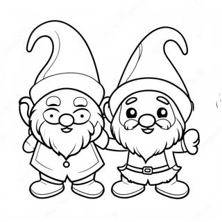 Halaman Mewarnai Gnome Natal 71219-15587