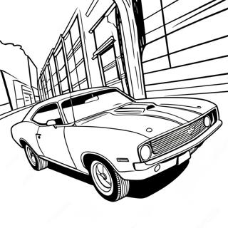 Halaman Mewarnai Mobil Otot Klasik 71486-15657